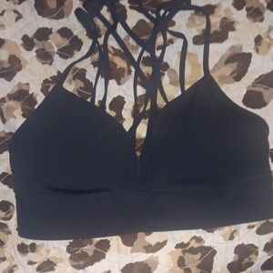adidas Black Strappy Bralette